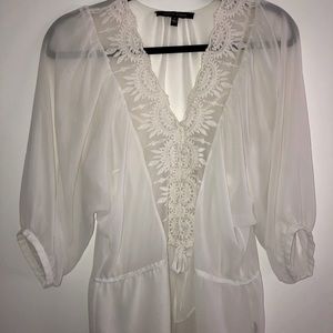 Sheer Top w Embroidery